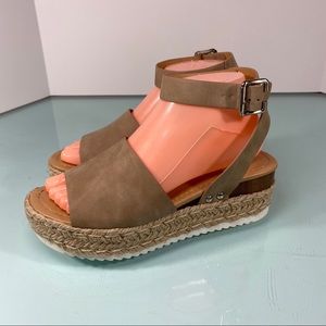 Soda Topic Open Toe Platform Espadrille Sandals